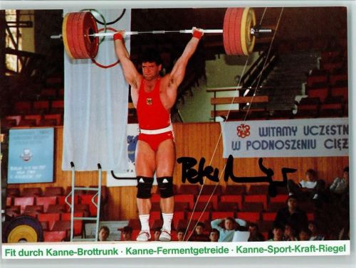 Peter Immesberger - Gewichtheben . Original Autogramm Sport