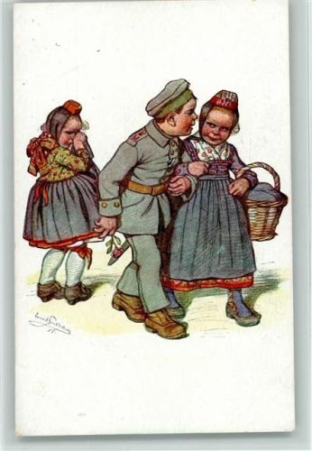 Hessische Trachten Nr. 19 - Kinder in Uniform Beithan, E.