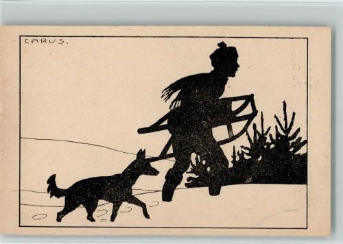 Tierschutzverein Berlin H II Nr. 36 - Junge mit einm Hund und Schlitten
