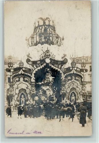 1908 Umzug in Nizza Foto AK
