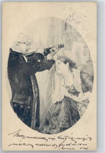 und die schöne Frau - Rokoko - Geiger 1900