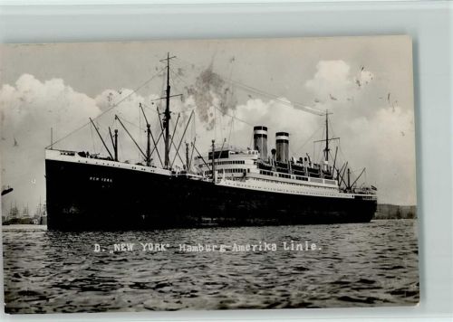 Hamburg-Amerika Linie - Dampfer New York - Stempelflecken