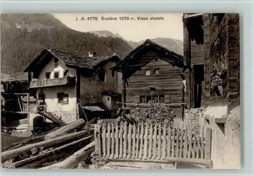 Evolène 1378m Vieux chalets Bauernhaus