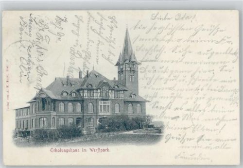 Kiel 1902 Erholungshaus im Werftpark