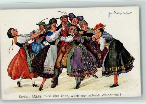 Nr. 2 Trachten aus dem Schwarzwald , schöne Mädle