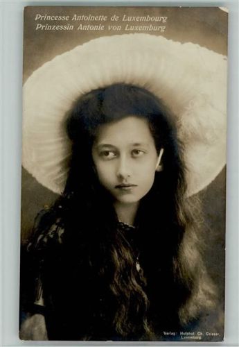 Prinzessin Antonie - Hutmode 1914 AK