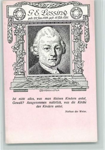Lessing sign Franz Hofer - Serie Bilder und Worte freier deutscher Männer