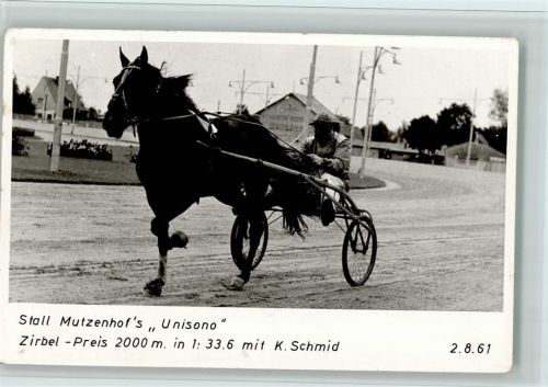 1962 Stall Mutzenhof "Unisono" Zirebel Preis 2000 m 1961