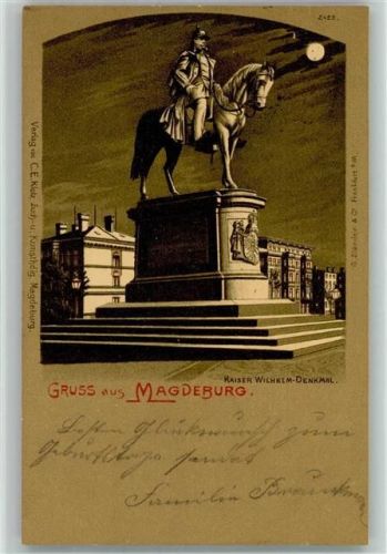 Magdeburg 1899 Kaiser Wilhelm-Denkmal
