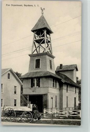 Fire Departement, Bayshore, L. I. ca 1910 AK USA