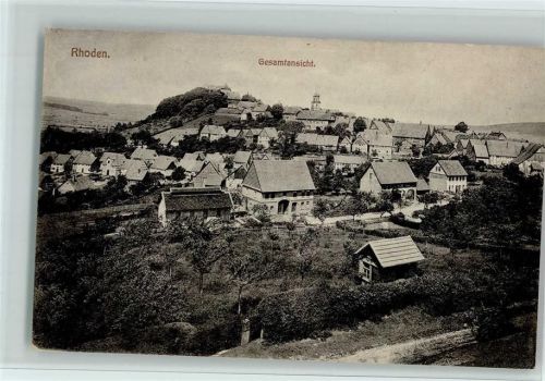 Rhoden 1928 Schöne Gesamtansicht, gute Erhaltung AK