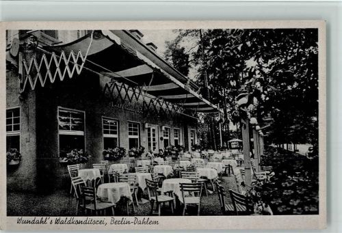 Dahlem Wundahl's Waldkonditorei Terrasse
