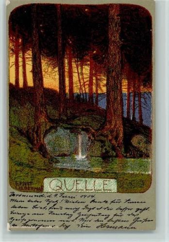 die Quelle - sign Ernst Liebermann 1904