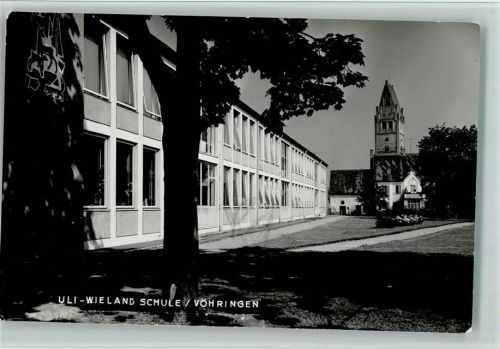 Vöhringen 1968 Uli-Wieland Schule, gute Erhaltung AK