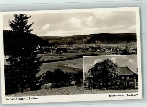 Immendingen Bahnhof-Hotel Brodhag Ortsansicht
