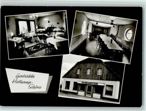 Billerbeck Gasthaus Fuselkotten Innenansicht, Kegelbahn, sehr gute Erhaltung AK
