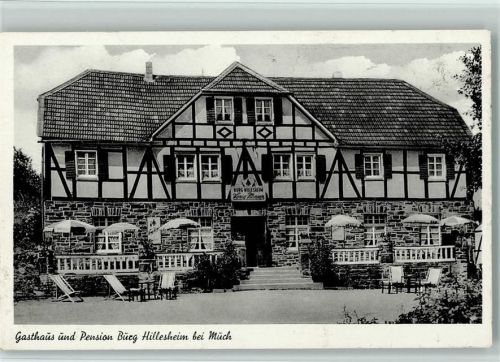 Much Gasthaus Pension Burg Hillesheim Fachwerkhaus