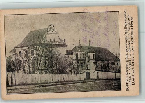 Lowitsch 1916 Bernhardinen Kloster AK Woiwodschaft Lodz