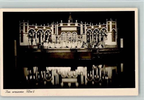 Koblenz Im weissen Rössl - Operettenfestspiele auf dem Rhein 1952 , offiz. Festspielkarte