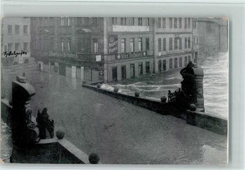 W8500 Nürnberg Museumsbrücke Hochwasser-Katastrophe Hochwasser 1909