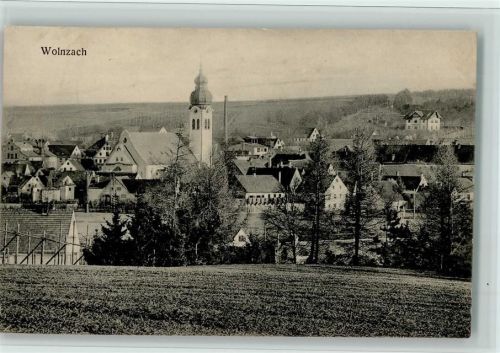 85283 W8069 Wolnzach 1913 - Verlag Zerle 5144 - Teilansicht mit Kirche, gute Erhaltung AK