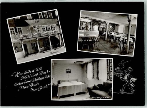 Ludwigsstadt Gasthaus Roter Adler Terrasse Gastzimmer Fremdenzimmer