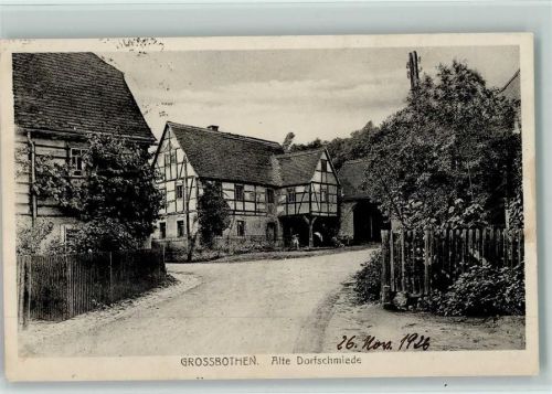 O7243 Großbothen Alte Dorfschmiede Schmied