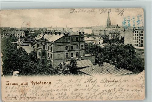 Friedenau 1903 Gruss aus - Kunstverlag Goldiner - Flecken