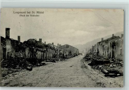 Loupmont Nach der Schlacht Ruinen