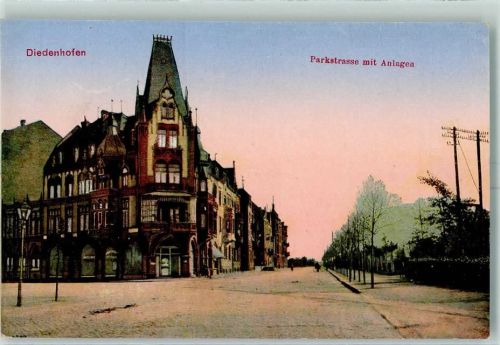 57100 Thionville 1914 - Parkstraße AK