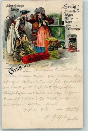 1898 Seelig Kaffee Tracht AK