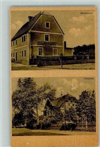 Gröditz 1940 Försterei, Restaurant Wald-Schänke "Heidehäuser" AK