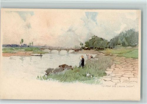 Vichy 1898 Le Pont sur Allier , gute Erhaltung AK