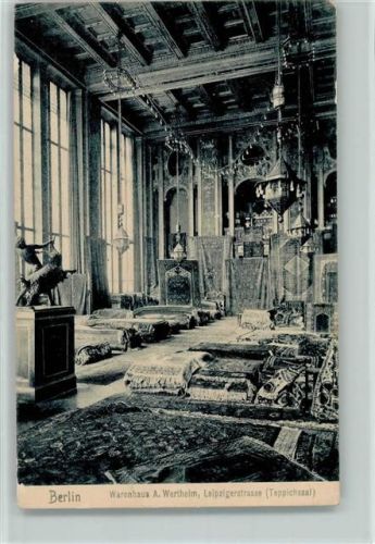 Berlin Mitte Warenhaus A. Wertheim Innenaufnahme Teppichsaal