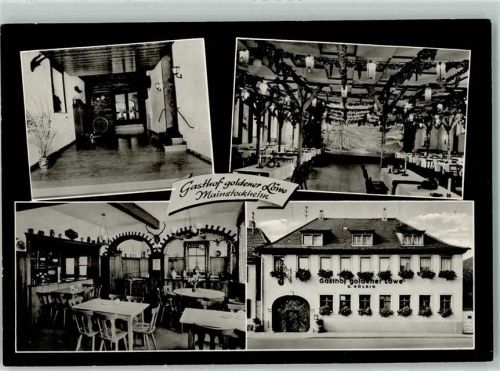97320 W8711 Mainstockheim - Gasthaus Goldener Löwe Gastraum