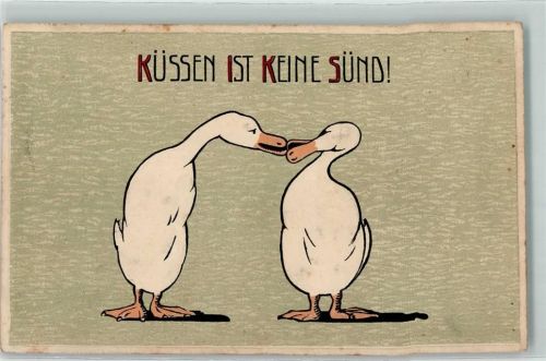1909 Verlag Erika 3665 Küssen ist keine Sünd AK