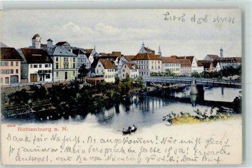 Rottenburg 1904 Ruderboot