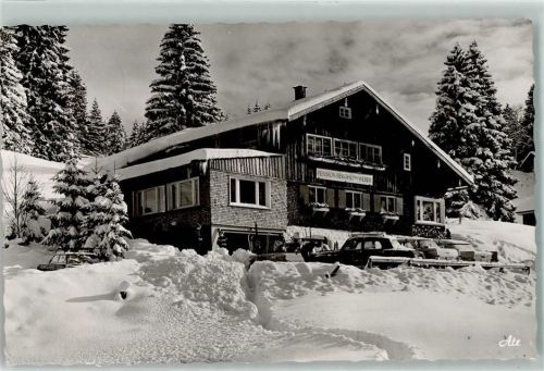 Unterjoch Winter Pension Bergheim Weber Auto