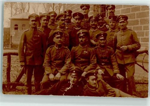 Wildflecken Gruppenaufnahme Soldaten Ort handschriftlich