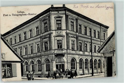 Libau 1918 Post- und Telegraphen-Kontor