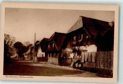 Strazny Zaun Häuser Straße Mast
