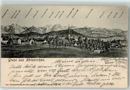 Holzkirchen 1905 Alpen