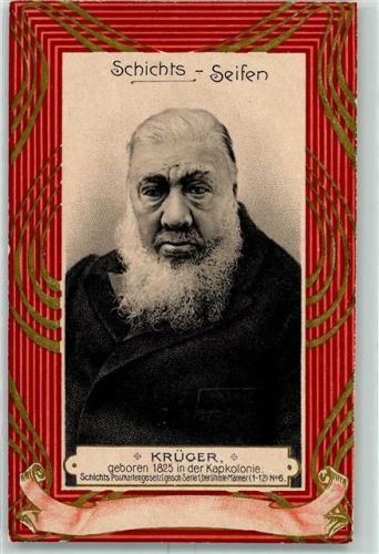 1900 Schicht Seife Serie 1 berühmte Männer Nr. 6 Jugendstil Krüger Buren AK