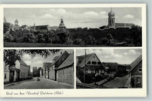 Flörsheim-Dalsheim 1954 Straßenbilder AK