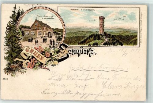 Schmücke 1897 Schneekopf Hotel Schmücke