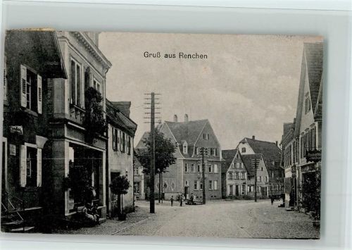 Renchen 1922 Strassenbild AK