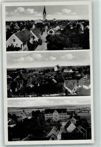 Reichertshofen Blick vom Kirchturm Schule