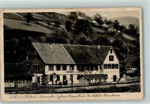 Schiltach 1930 Gasthaus zum Hirsch AK