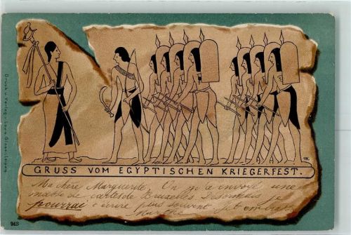 1899 Ägyptischen Kriegerfest AK