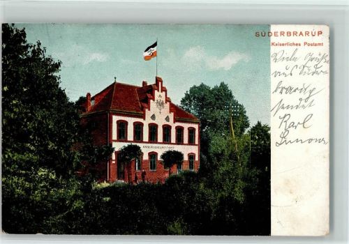 Süderbrarup 1907 Kaiserliches Postamt